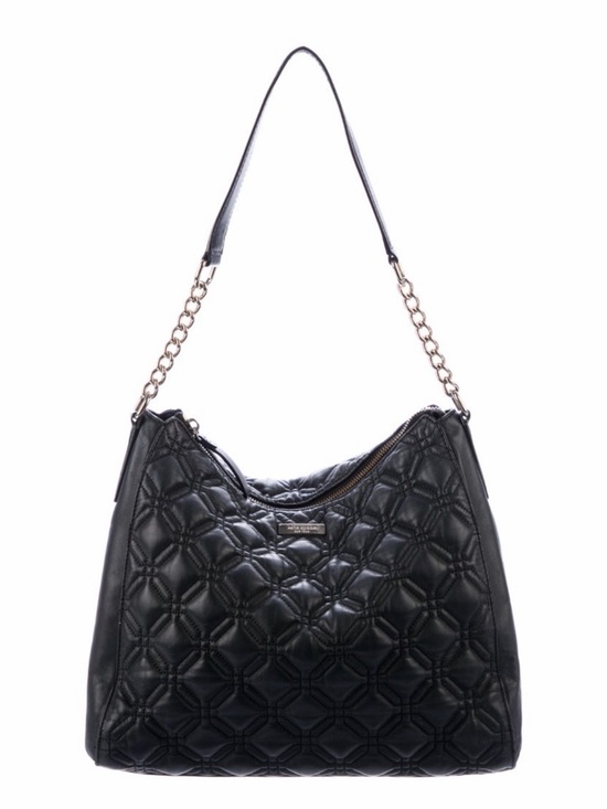 EUC Kate Spade Astor Court Aurelia Quilted Black Leather Handbag - Picture 13 of 13